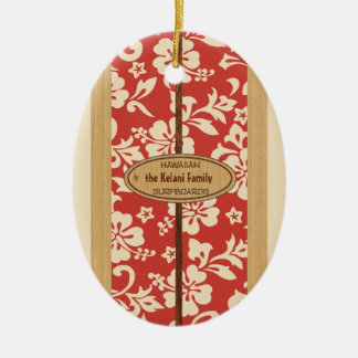 Mokuleia Customisable Vintage Surfboard Ornament
