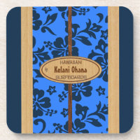 Mokuleia Surfboard Customisable Tiki Bar Coasters
