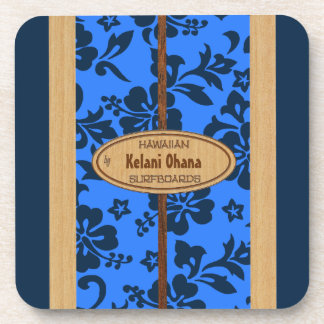 Mokuleia Surfboard Customisable Tiki Bar Coasters