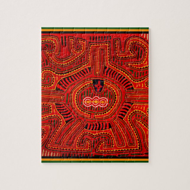 Mola Design by San Blas Indians Jigsaw Puzzle (Vertical)