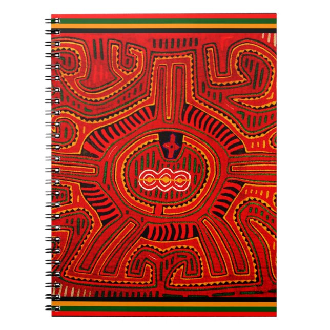 Mola Design by San Blas Indians Notebook (Front)