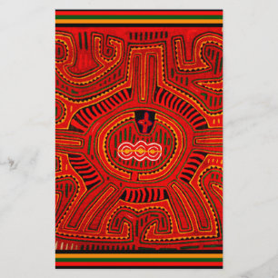 Mola Design by San Blas Indians Stationery