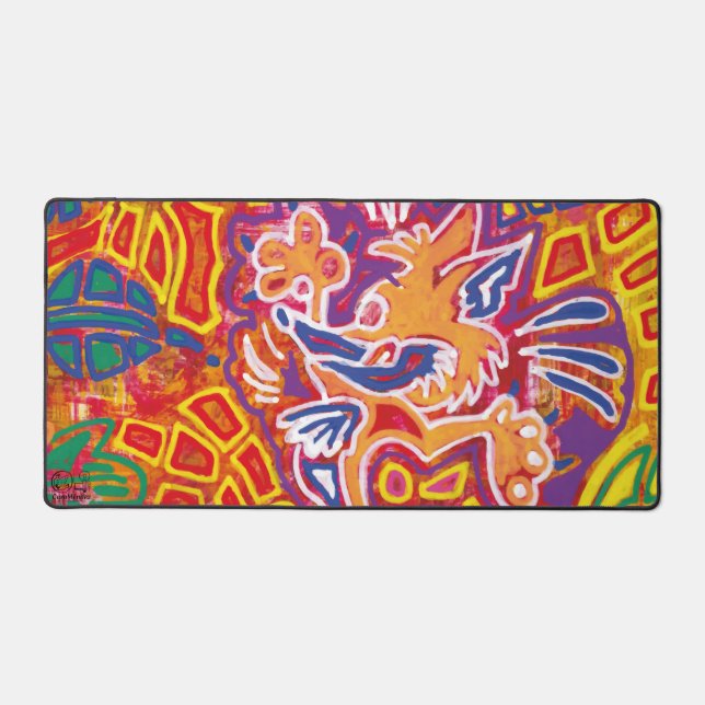 Mola Illustration2 Desk Mat (Front)