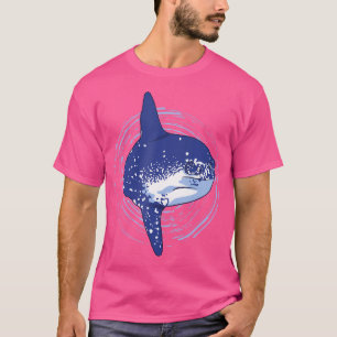 Mola Mola Ocean Sunfish Art Deep Sea Fish Lover Di T-Shirt