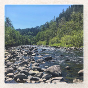Molalla River, OR Glass Coaster