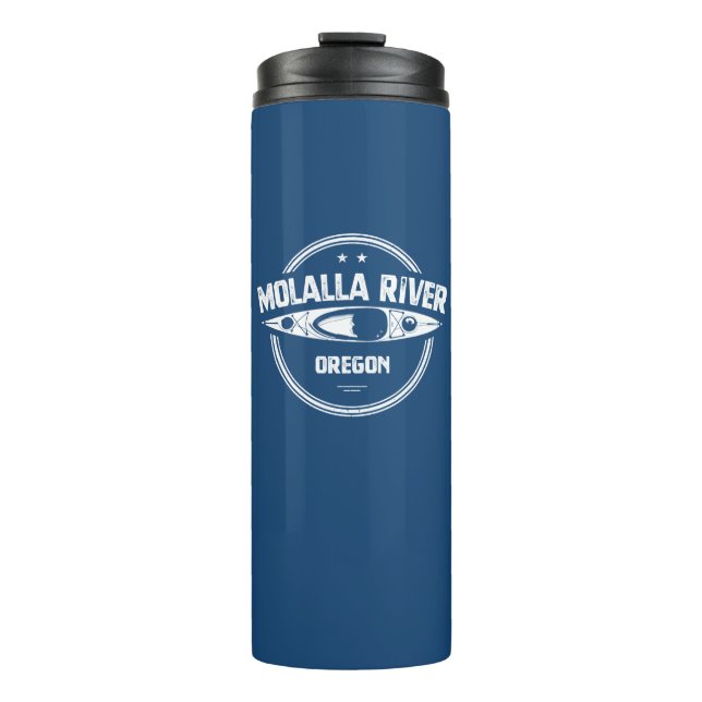 Molalla River Oregon Kayaking Thermal Tumbler (Front)