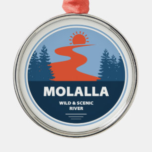 Molalla Wild And Scenic River Metal Tree Decoration