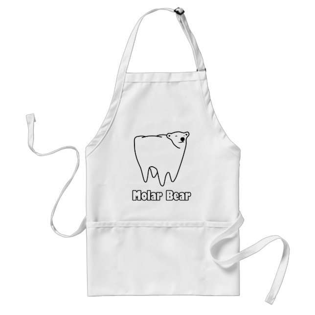 Molar Bear Polar Tooth Bear Standard Apron (Front)