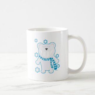 Molar Bear Scarf Funny Artic Polar Cartoon Coffee Mug