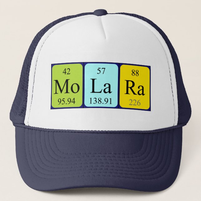 Molara periodic table name hat (Front)