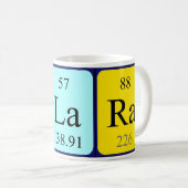 Molara periodic table name mug (Front Right)