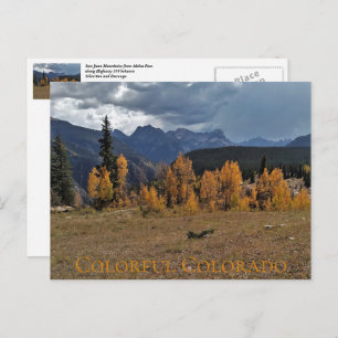 Molas Pass between Durango & Ouray Colorado Postcard