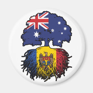 Moldava Moldavan Australian Australia Tree Roots Magnet