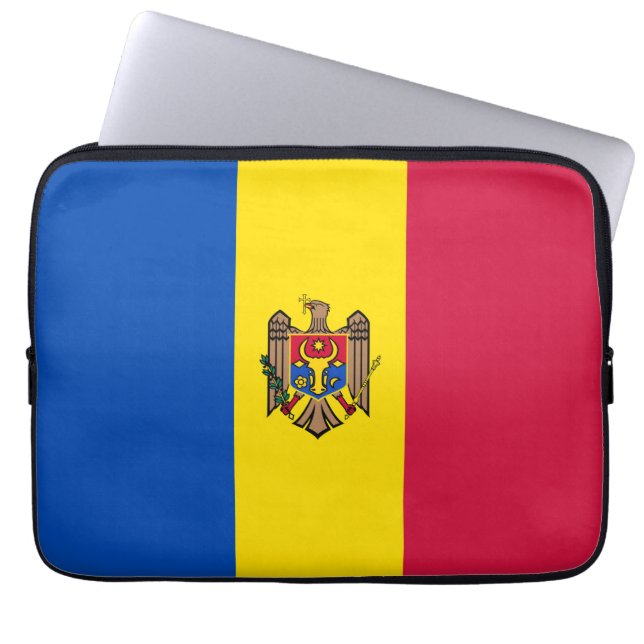 Moldavia flag laptop sleeve (Front)