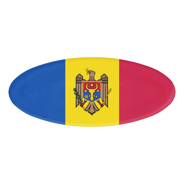 Moldavia flag name tag (Front)