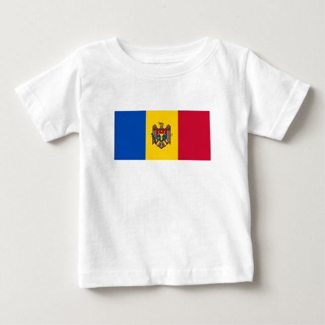 Moldova Flag Baby T-Shirt (Front)