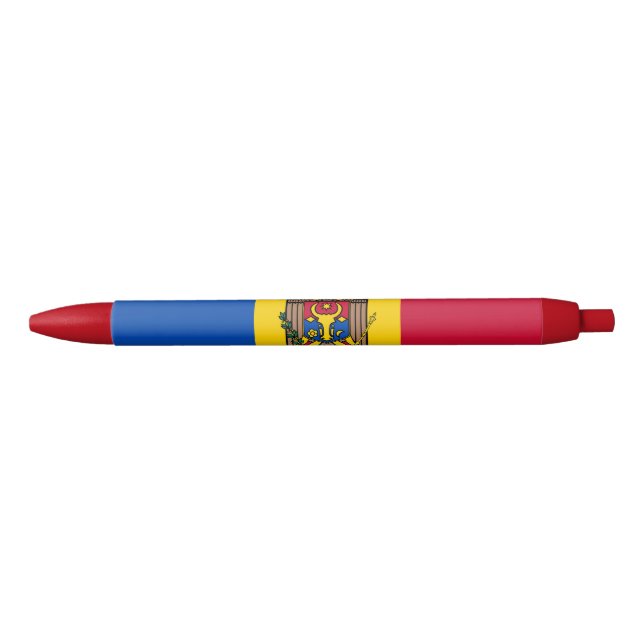 Moldova Flag Blue Ink Pen (Front)