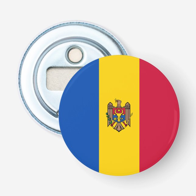 Moldova Flag Bottle Opener (Front)