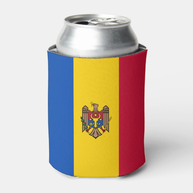 Moldova Flag Can Cooler (Can Front)