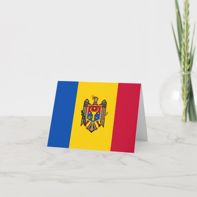 Moldova Flag Card (Front)