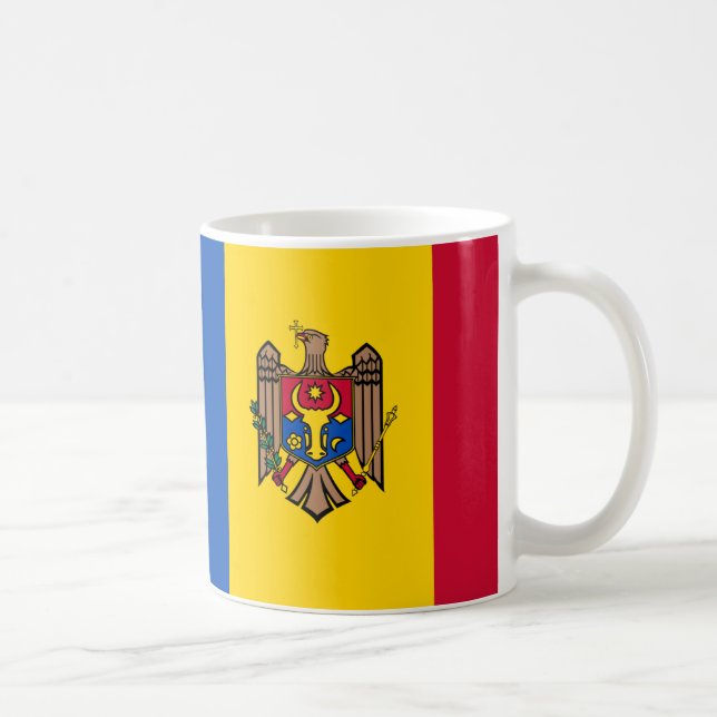 Moldova Flag Ceramic Mug (Right)
