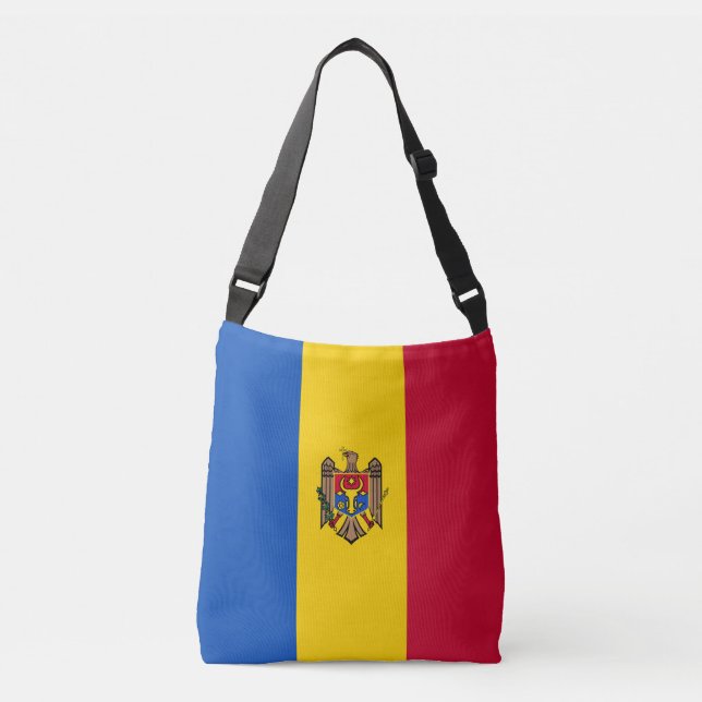 Moldova Flag Crossbody Bag (Front)