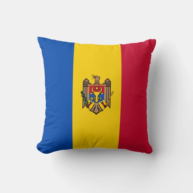 Moldova Flag Cushion (Front)