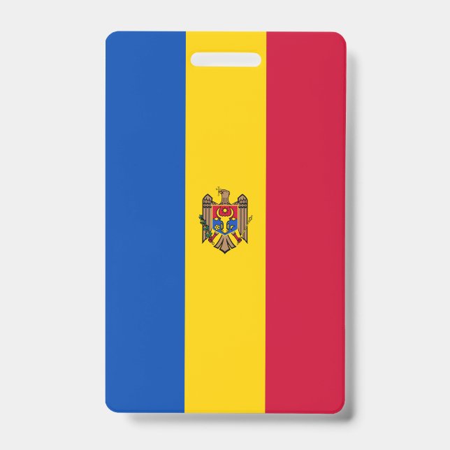 Moldova Flag ID Badge (Front)