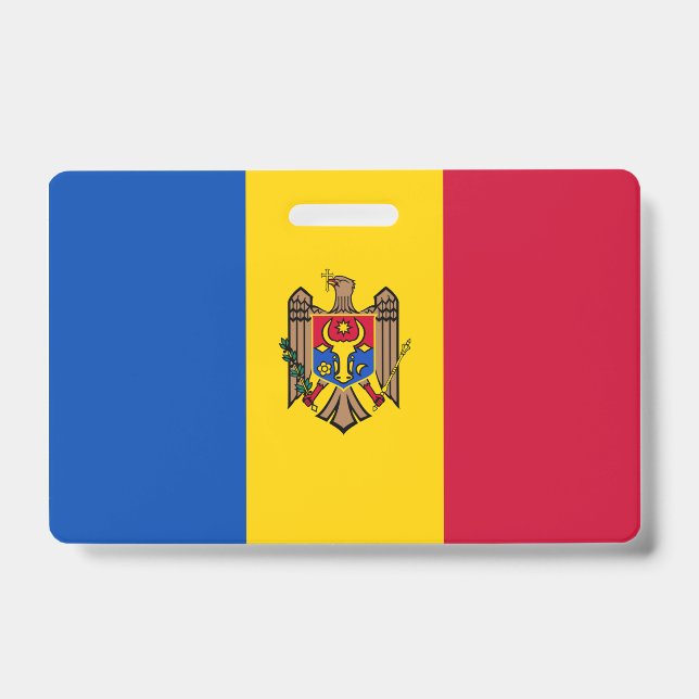 Moldova Flag ID Badge (Front)