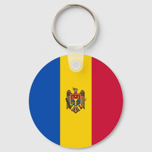 Moldova Flag Key Ring