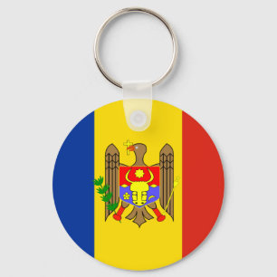Moldova Flag Key Ring