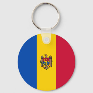 Moldova Flag Key Ring