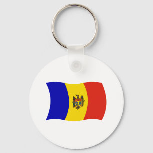 Moldova Flag Keychain