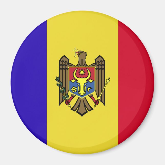 Moldova Flag Magnet (Front)