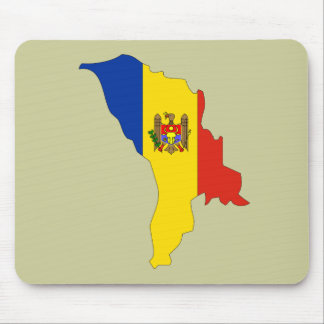 Moldova flag map mouse mat