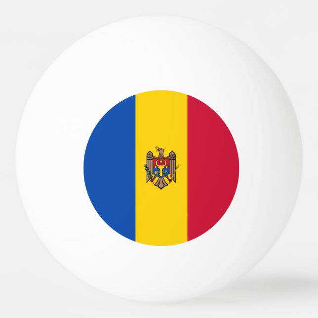 Moldova Flag Ping Pong Ball (Front)