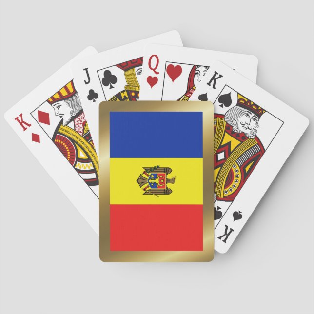 Moldova Flag Playing Cards (Back)