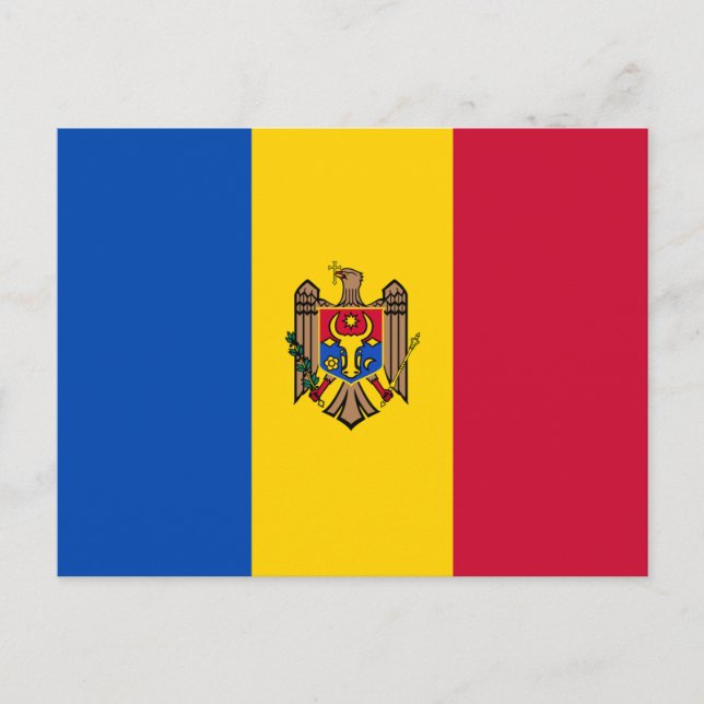 Moldova Flag Postcard (Front)