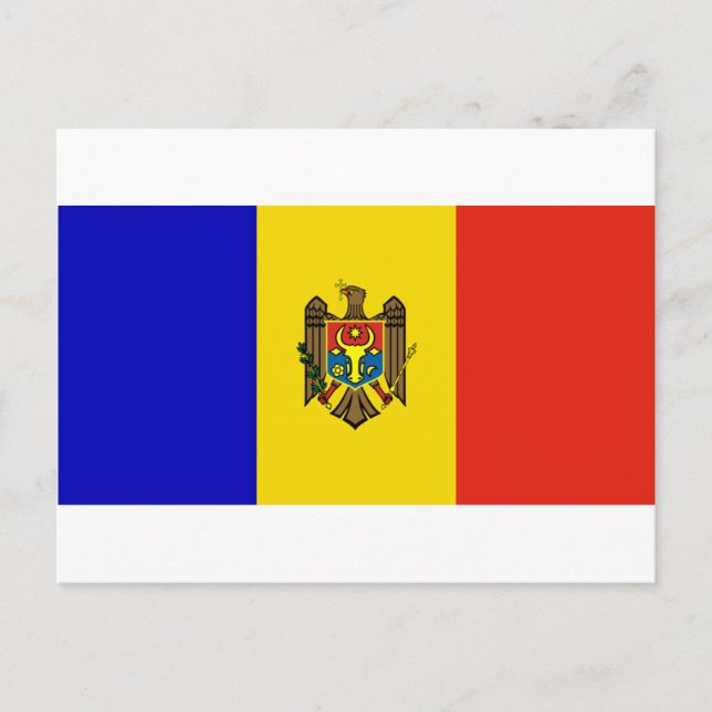 Moldova Flag Postcard (Front)