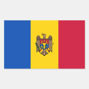Moldova Flag Rectangular Sticker