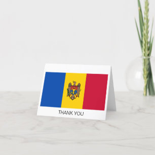 Moldova Flag Thank You Card