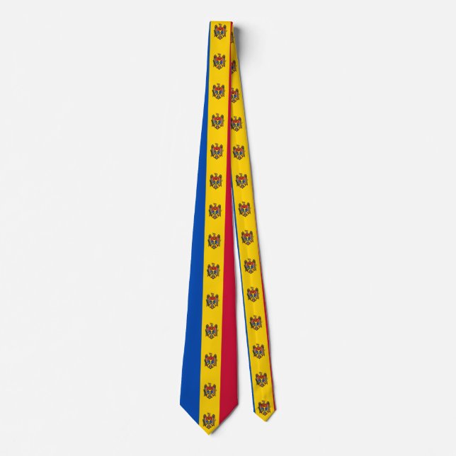 Moldova Flag Tie (Front)