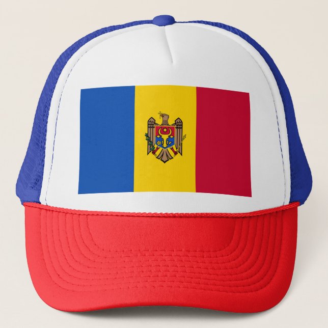 Moldova Flag Trucker Hat (Front)