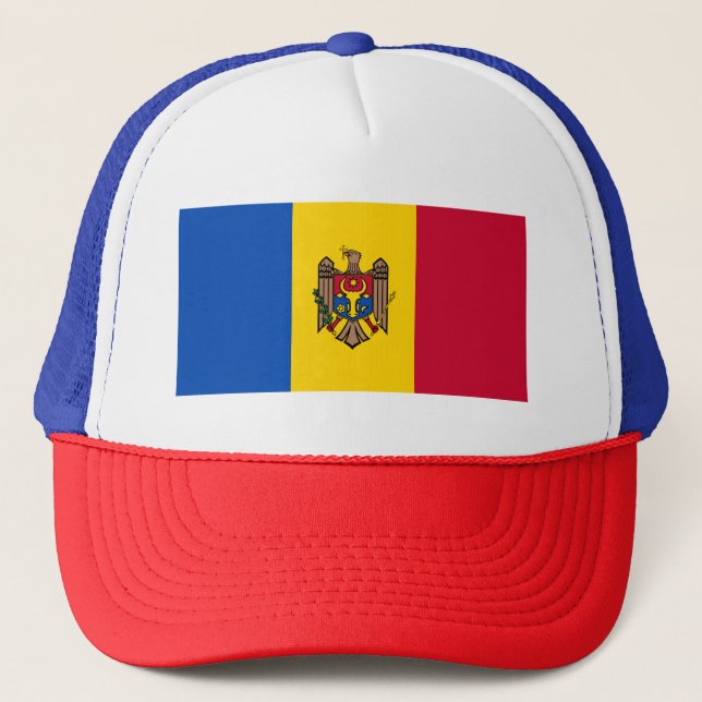 Moldova Flag Trucker Hat (Front)