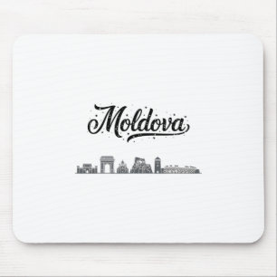 Moldova Skyline Travel Vacation Outfits Mouse Mat