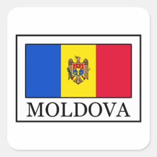 Moldova Square Sticker