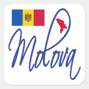 Moldova Square Sticker