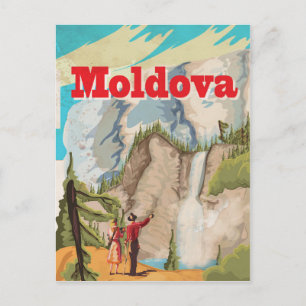 Moldova Vintage Travel Poster Postcard