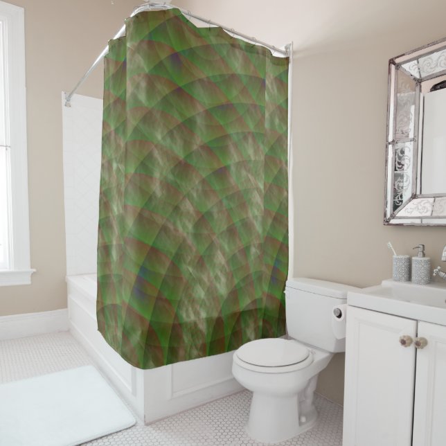 Moldy Interference by Kenneth Yoncich Shower Curtain (In Situ)