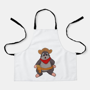 Mole as Cowboy Apron